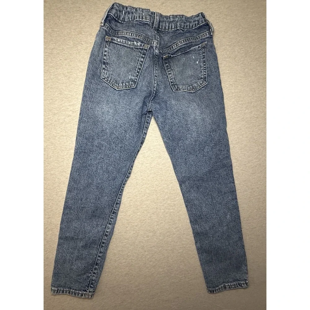GAP Kids. Blue jeans. girl size 10. distressed straight leg.